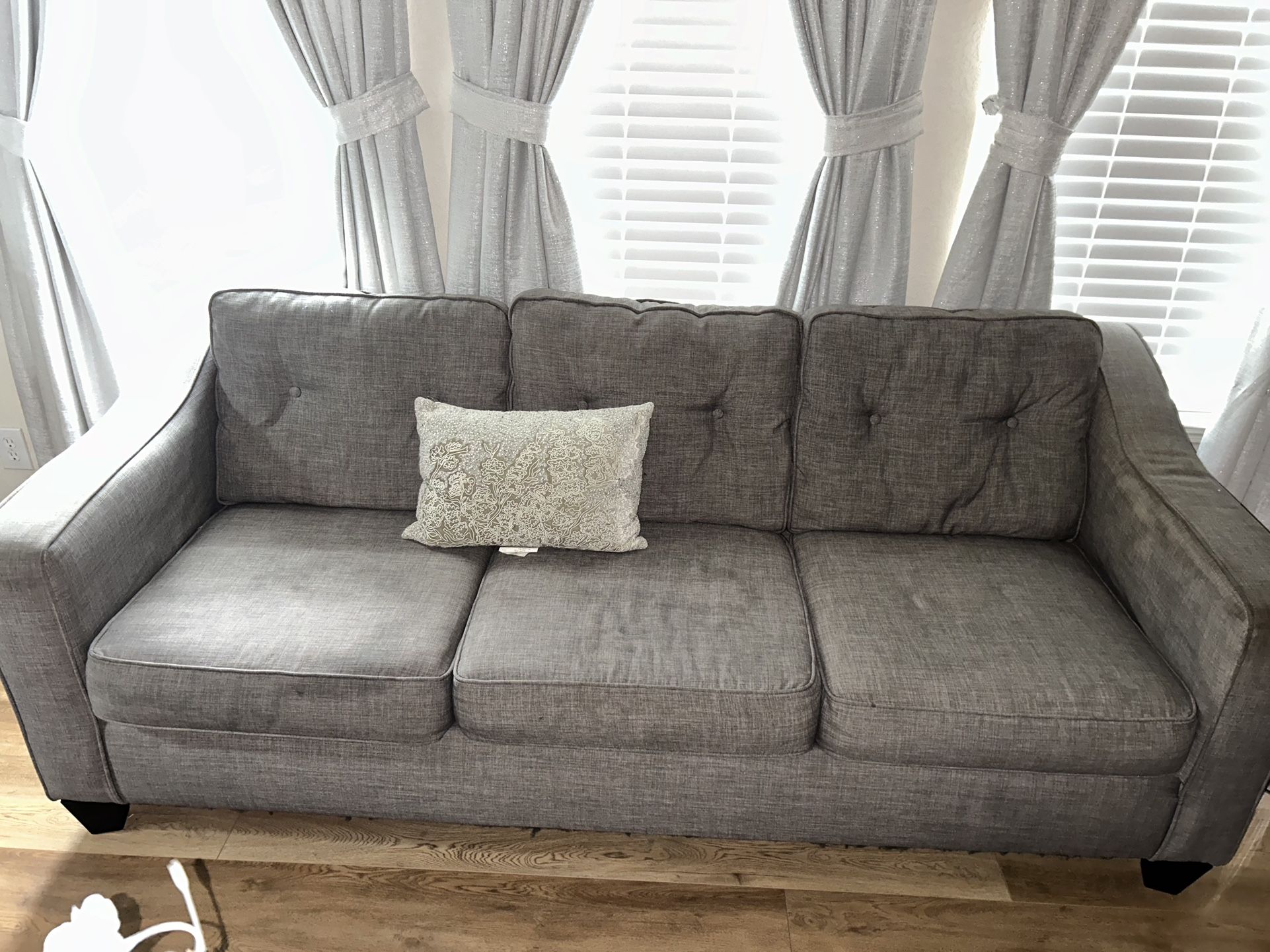 Grey Couch ,Two Piece Set