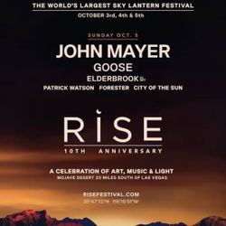 RISE festival 10/5 Sunday Platinum pass For 1 Person