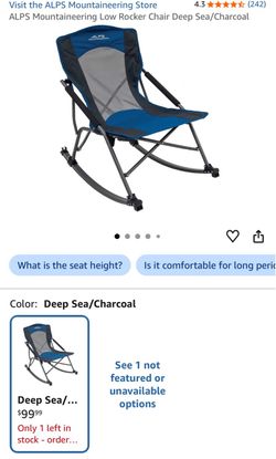 Alps Low Rocker Rocking camp chair