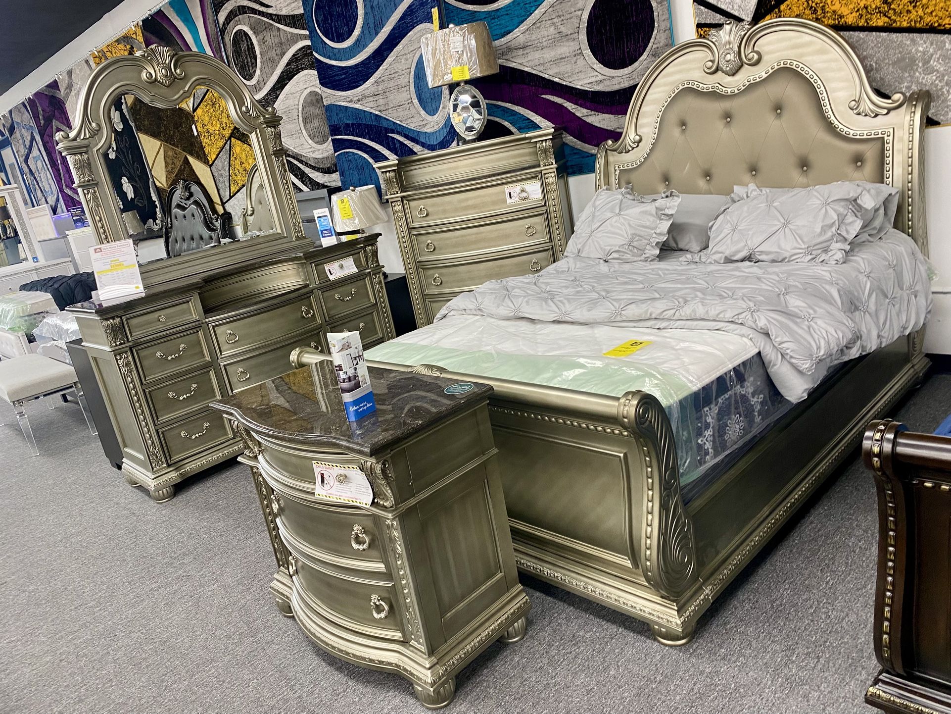 Queen Size Bedframe Set $1,999