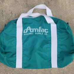 Vtg Amfac Electric Supply Co. Lightweight Duffle Bag