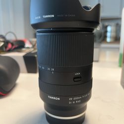 Tamron 28-200mm F2.8-5.6 Sony FE mount Lense