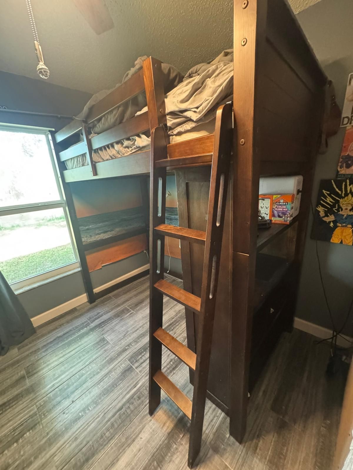 Full And Twin Bunk beds With Bookshelves