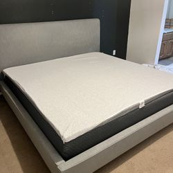 King Size Cushioned Bed frame 