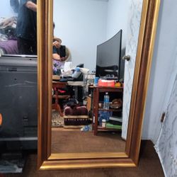 Vintage Wooden Frame Mirror