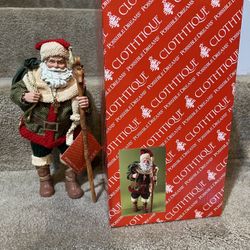  Clothtique Possible Dreams Santa An Irish Blessing Celtic cross w/box