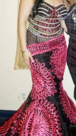 Beautiful mermaid style evening gown or pageant prom dress this was originally purchased for $700 I am asking for 200