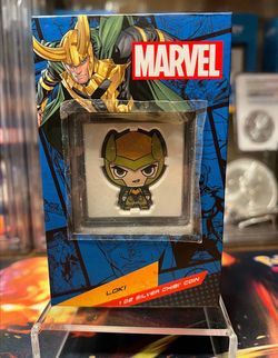 Marvel Loki 1 oz .999 Silver Chibi Coin – New Zealand Mint – Box & Display (1 LEFT)