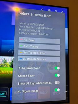 LG 86” 4K UHD Smart TV – Excellent Condition