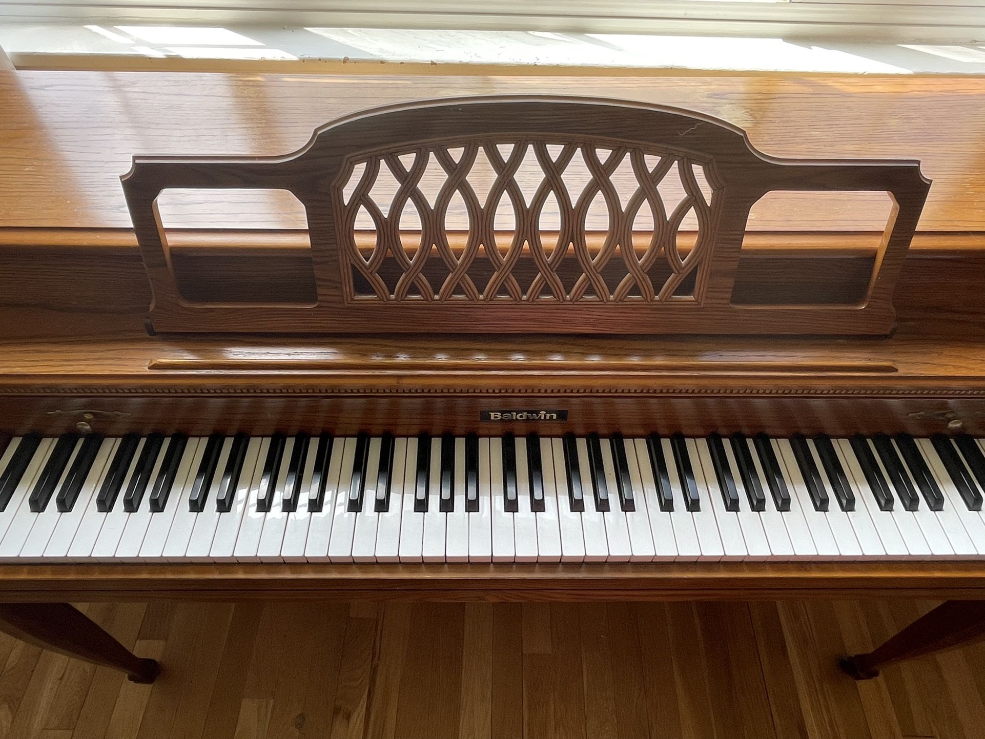 Classic Upright Piano on Wheels