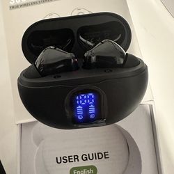 Brand New Wireless Earbuds, Bluetooth 5.4 Headphones with 50H Playback, Deep Bass Stereo Ear Buds Clear Calls with LED Power Display, IPX7 Waterproof,