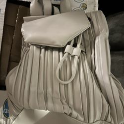White Backpack/purse