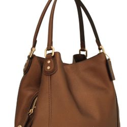 COACH 57125 Edie Shoulder Bag 31in Polished Pebble Leather