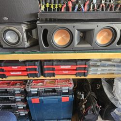 Klipsch Center Ch And Surround Spkrs.
