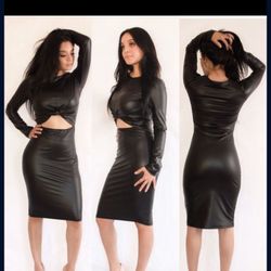 Faux Key Hole Dress $20