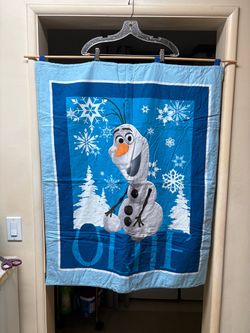 Frozen Olaf handmade fabric wall hanging