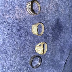 925 Sterling Silver Men’s Jewelry (Rings) See Description For Prices