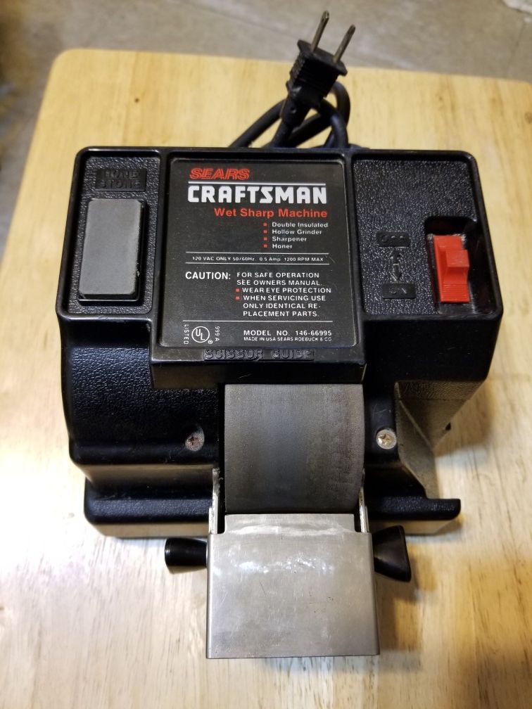 SEARS CRAFTSMAN WET SHARP MACHINE
