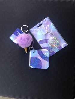 3 Keychains Or Bag Charms