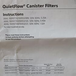 Aqueon Aquarium Canister Filters