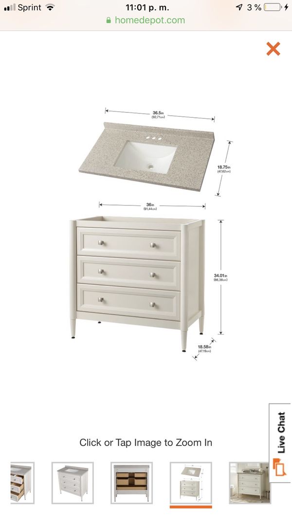 Home Decorators Collection Whitley 36 In W X 19 In D Bathroom