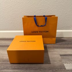 Louis Vuitton Box and Shopping Bag