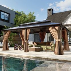 12x20 GAZEBO WITH DOUBLE ROOF