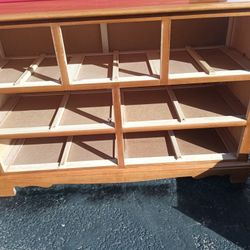 7 Drawer Pine Wood Dresser Only.