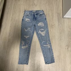 distressed Pacsun Light blue mom jeans