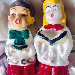 Vintage Christmas Choir Children, Candles
