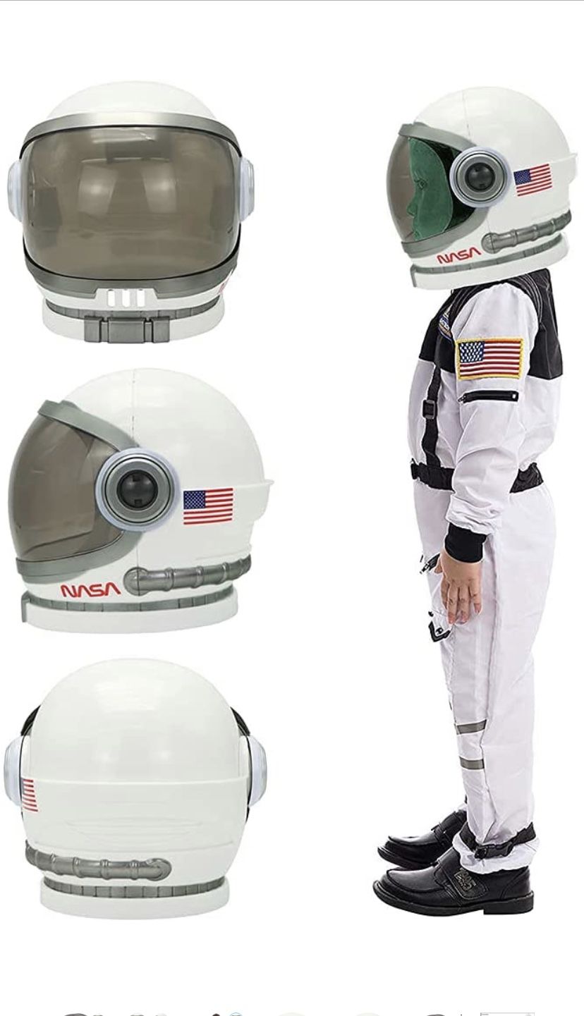 New Astronaut Helmet, Space Costume for Kids, Durable Space Helmet with Movable Visor