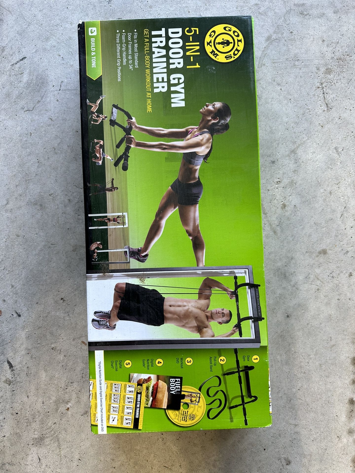 Gold's Gym 5-in-1 Door Gym Trainer with Pull-Up Assist Band