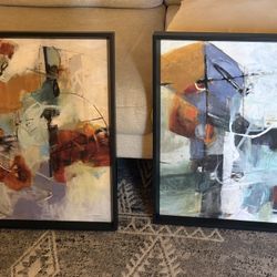 Abstract Art (2 Individual Pieces) 