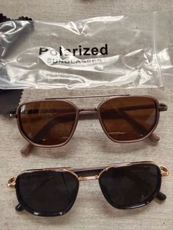 New never worn ! Polarized Sunglasses – 2 Pairs + Case $25 for both