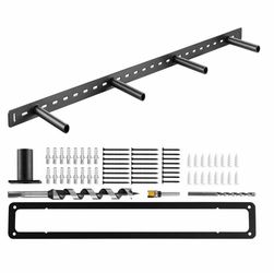 R4) Floating Shelf Bracket 1 Pack, 230 lbs/104 kg Weight Capacity, 43x6.2x1.5 inch / 1092.2x157.4x38.1 mm, Heavy Duty Hidden Shelf Brackets Support b