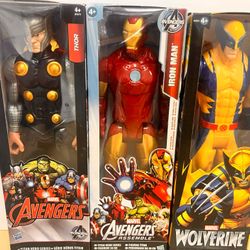 Brand new Ironman Wolverine & Thor Bundle 