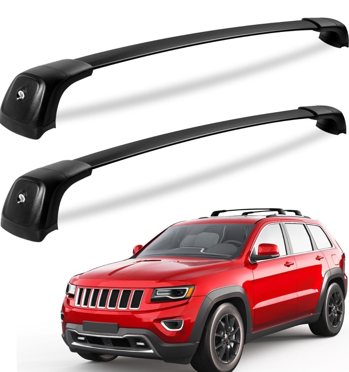Lockable 220lbs Roof Racks Cross Bars Fit for Jeep Grand Cherokee 2011-2021