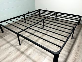 Black Metal Platform Bed Frame