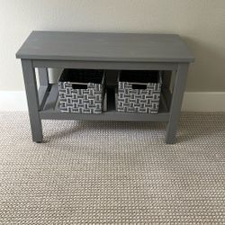 IKEA Bench With Baskets 