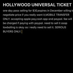 Universal Ticket 