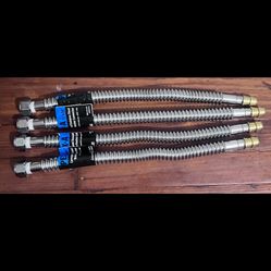 4PK Apollo EPXCSST18 Stainless Steel Pipe Connector Water Heater Line 3/4" X 18"
