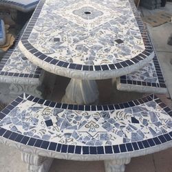 Concrete Patio Table