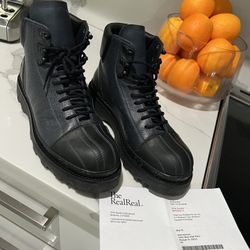 Authentic Louis Vuitton Hiking Leather Men Boots