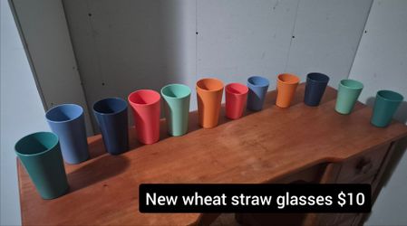 Wheat straw glasses