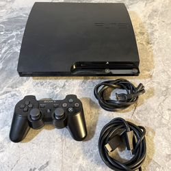 Ps3 Slim 120GB Console with Controller and Cables 
