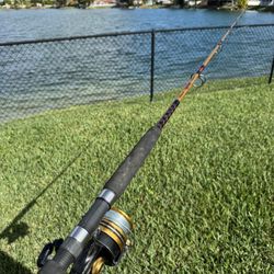Ugly stik Tiger Rod With Penn 850ss Spinfisher Reel Combo Fishing Rod Fish 