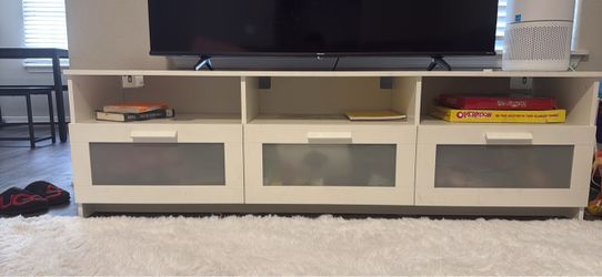 White IKEA TV Stand