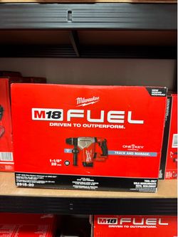 Milwaukee M18 Fuel 1-1/8” SDS Plus Rotary Hammer with one key