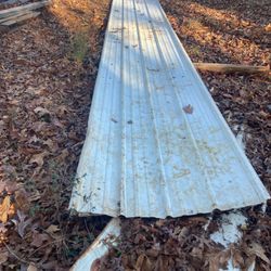 Four metal sheets, 17 foot-long