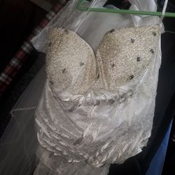 3xl Wedding Dress With Vail